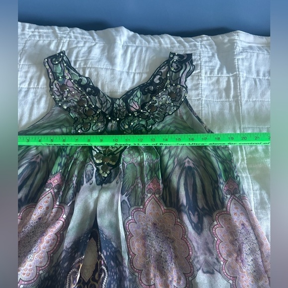 Sienna Rose sheer tunic tank Size Medium multicolor. - Picture 7 of 9